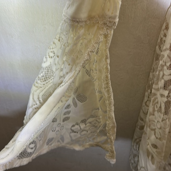 Free People Lace Lovers Dress Cream Size 4 - Picture 10 of 10
